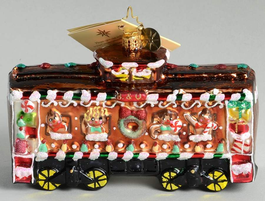 Baltimore & Ohio Railroad Box Car Sweets - Boxed by Christopher Radko-1