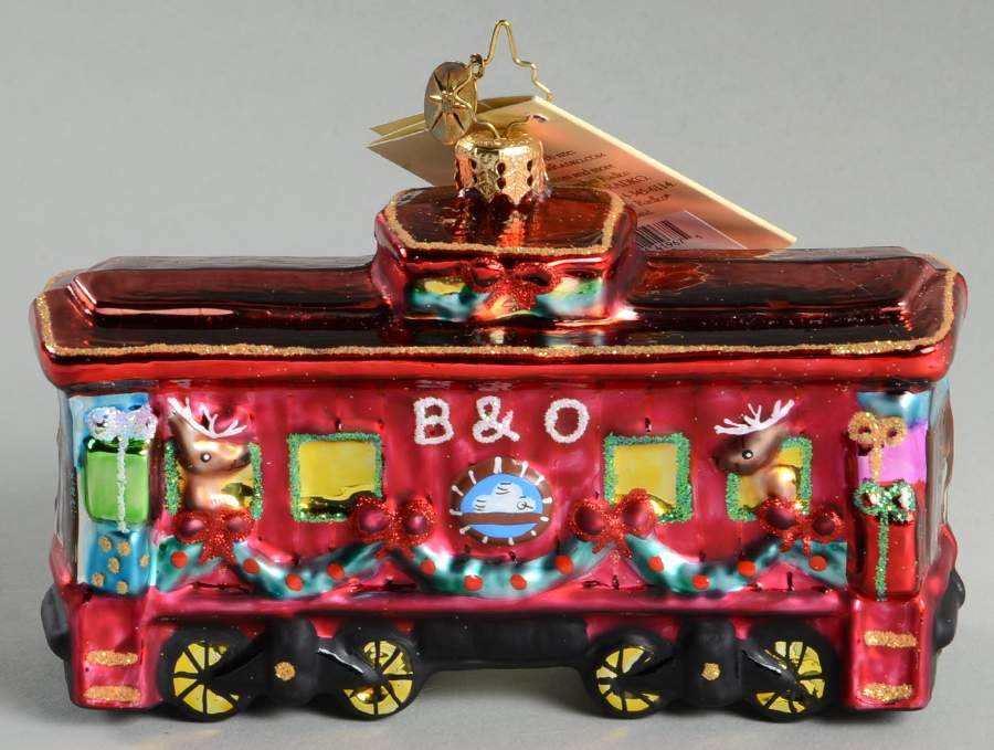 Baltimore & Ohio Railroad Cool Yule Caboose - Boxed by Christopher Radko-1