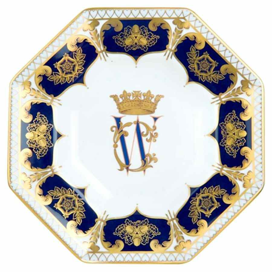 Royal Wedding-Prince William & Catherine Octagonal Plate - With Box by Royal Crown Derby-1