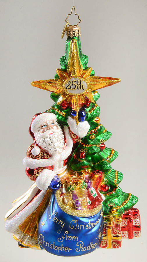 25th Anniversary Ornaments Celebrating Santa - No Box by Christopher Radko-1