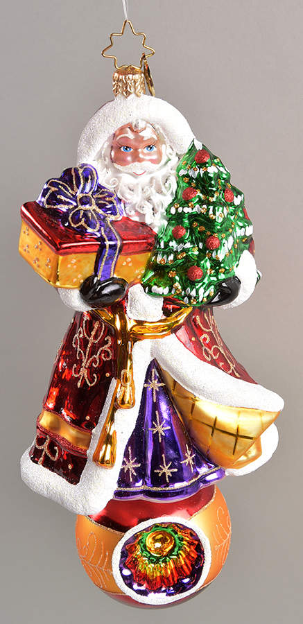 2011 Christopher Radko Ornaments Majectic Reflections-Santa With Tree - No Box by Christopher Radko-1