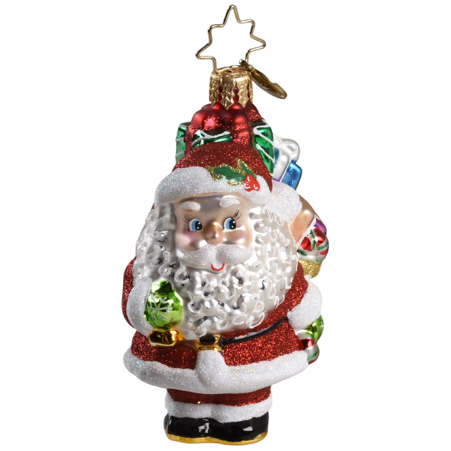 2011 Christopher Radko Ornaments Wee Jolly Genta Santa - No Box by Christopher Radko-1