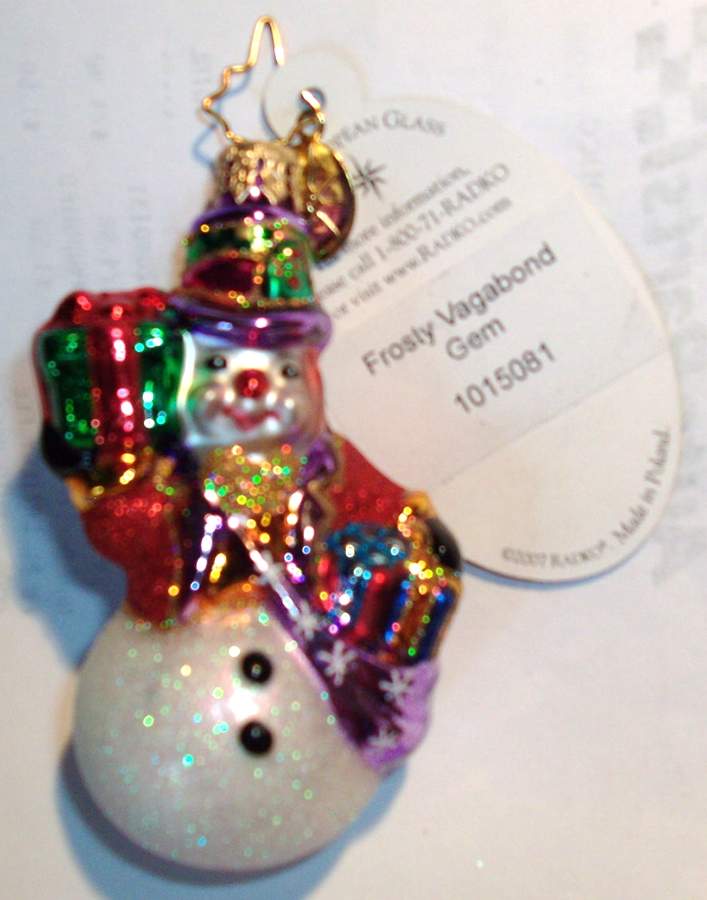 2011 Christopher Radko Ornaments Frosty Vagabond Gem - No Box by Christopher Radko-1