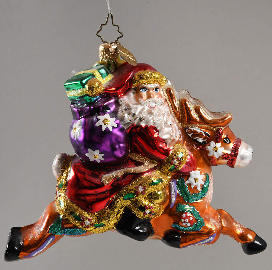 Alzheimer's Awareness Runaway Reindeer - No Box by Christopher Radko-1