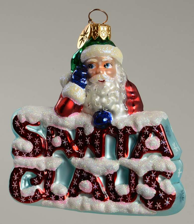 QVC Exclusives Santa On Santa-W/White Snowflakes - No Box by Christopher Radko-1