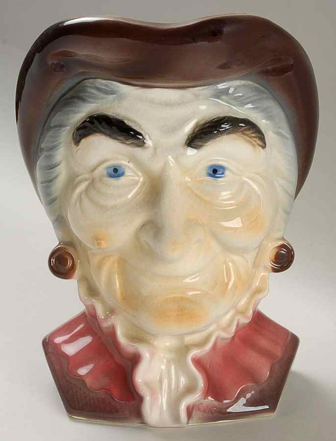 Royal Copley Head Vases Colonial Woman Ma Maw Dickens - No Box by Royal Copley-1