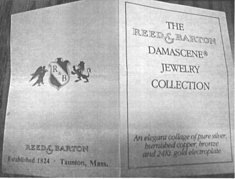 Damascene Jewelry Devotion To Mother-Berta Hummel - No Box by Reed & Barton-1