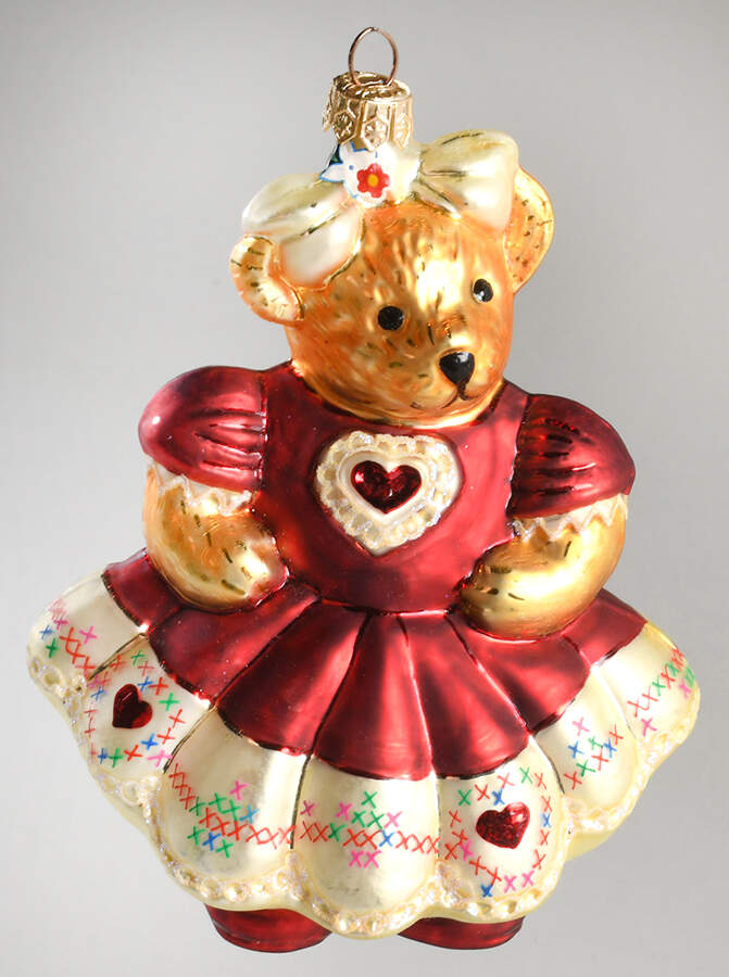 Muffy Vanderbear Hearts & Flowers Muffy - No Box by Christopher Radko-1