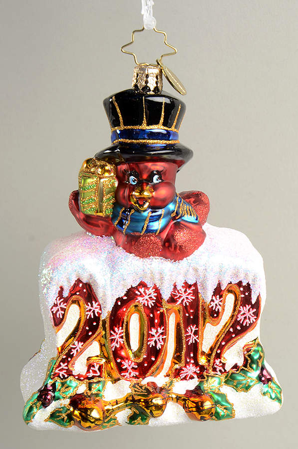 2012 Dated Ornaments Season's Tweeting - No Box by Christopher Radko-1