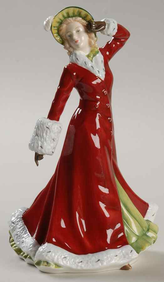 Christmas Day Petites-Annual Figure of the Year Winter Romance 2011 - No Box by Royal Doulton-1