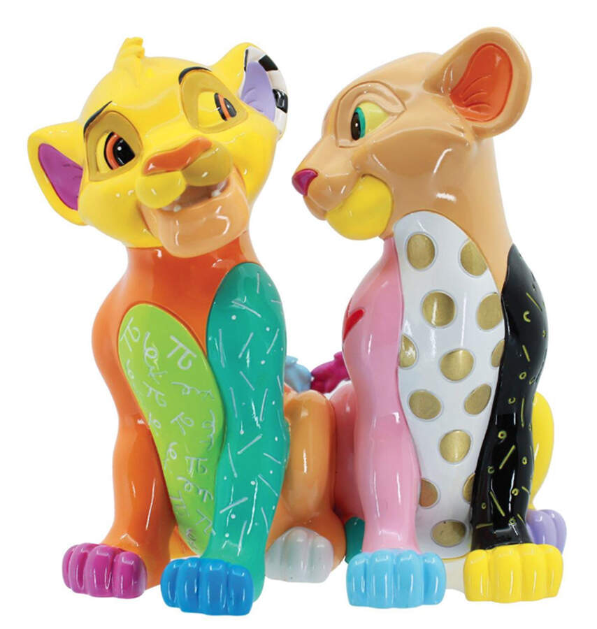Disney Figurines Simba & Nala - Boxed by Romero Britto-1