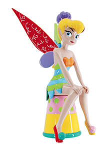 Disney Figurines Tinker Bell Sitting - No Box by Romero Britto-1