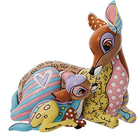 Disney Figurines Bambi & Mother - Boxed by Romero Britto-1