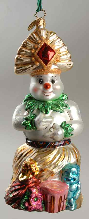 Snowmen Around the World Winter In Waikiki (Hawaii) - No Box by Christopher Radko-1