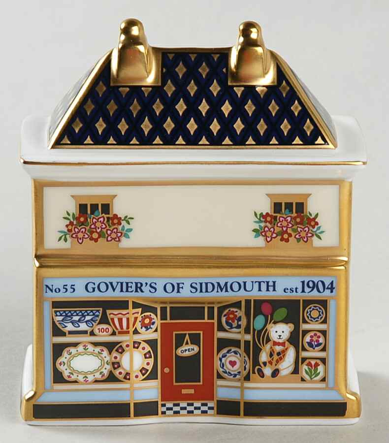 Miniature Houses Goviers China Shop - Boxed by Royal Crown Derby-1