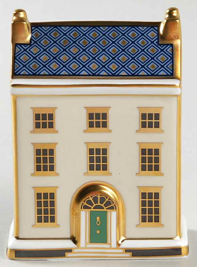 Miniature Houses Georgian Townhouse - Boxed by Royal Crown Derby-1