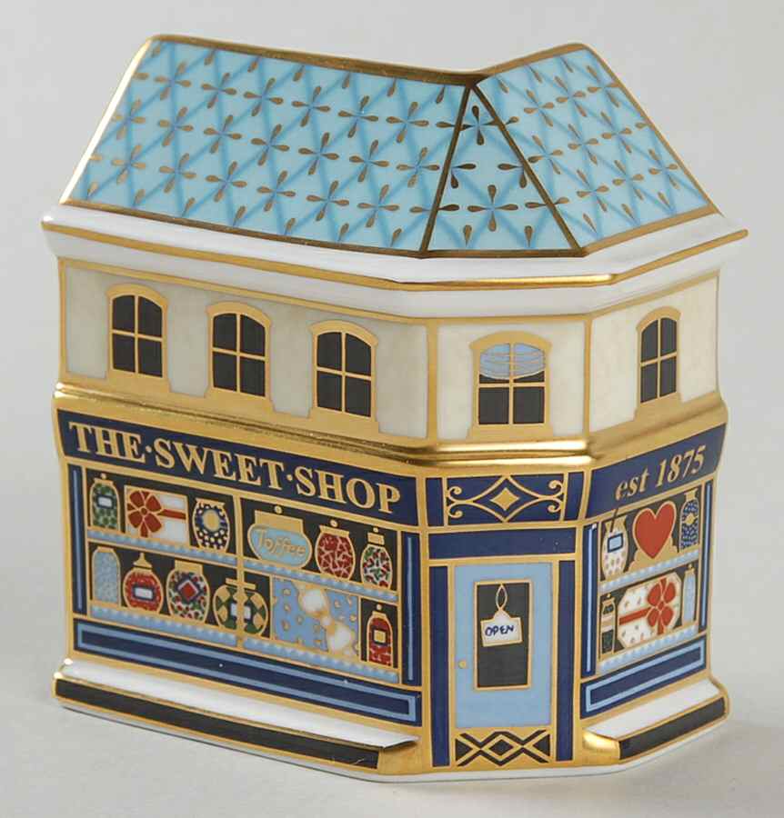 Miniature Houses The Sweet Shop - No Box by Royal Crown Derby-1
