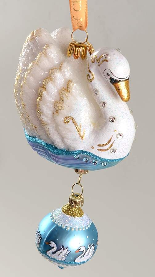 Twelve Days of Christmas-Christmas Reflection Seven Swans A-Swimming - Boxed by Reed & Barton-1