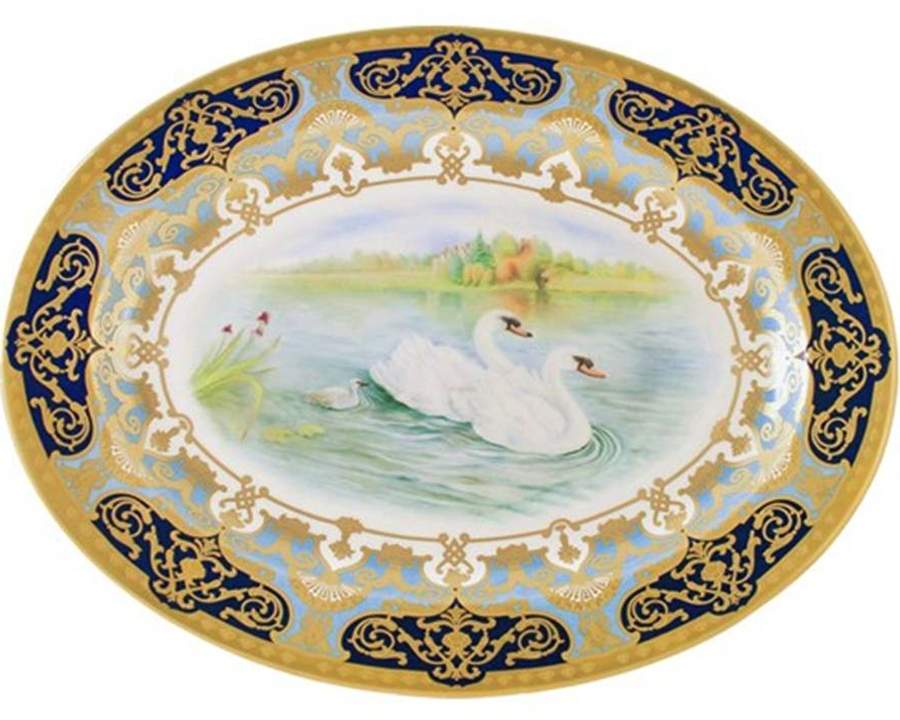 Royal Baby-Prince George Heritage Oval Platter - Boxed by Royal Crown Derby-1