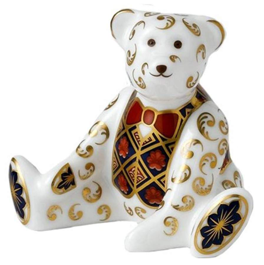 Royal Baby-Prince George Miniature Imari Bear - Boxed by Royal Crown Derby-1