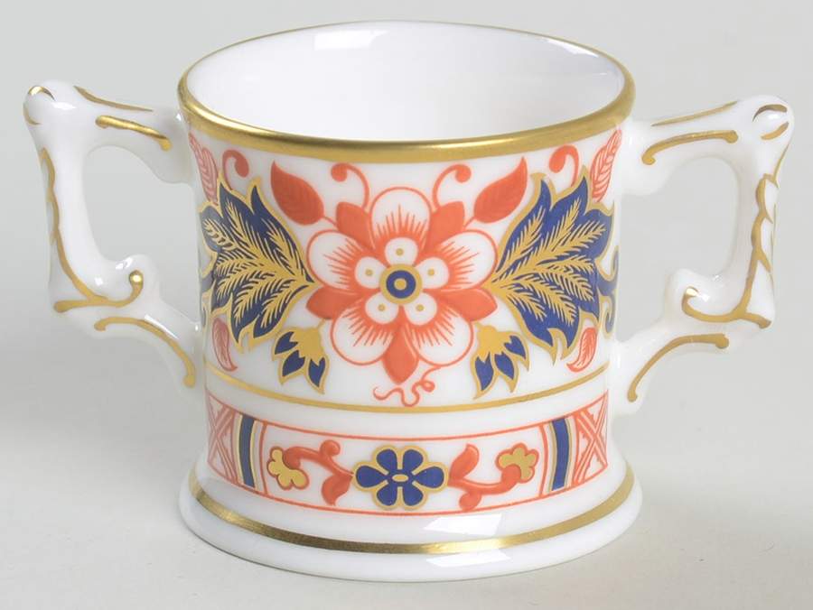 Miniature Loving Cup Collection Kyoto Flowers - No Box by Royal Crown Derby-1