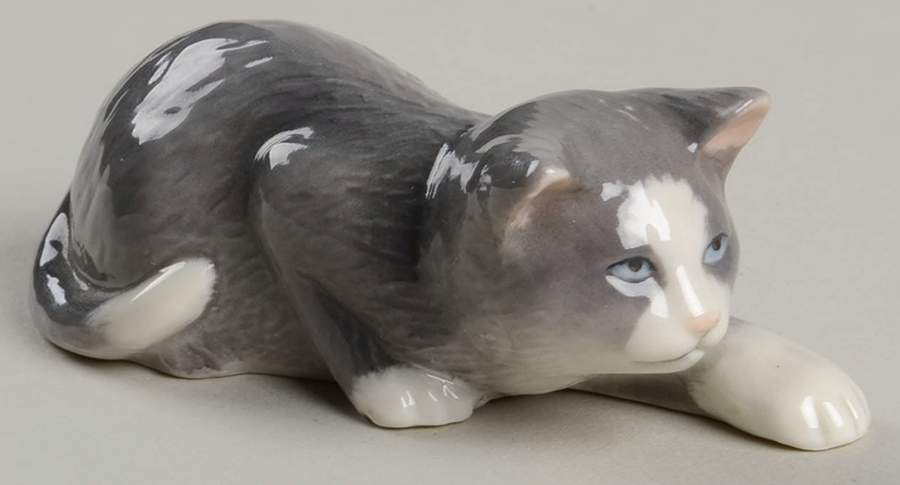 Mini Cat Leo - No Box by Royal Copenhagen-1