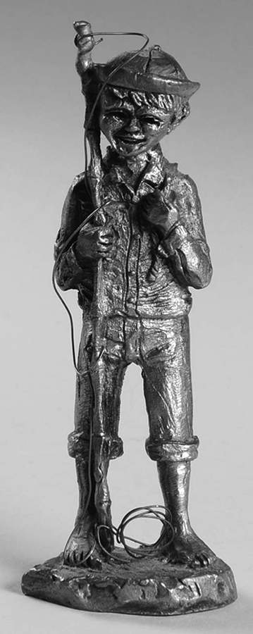 Century Park Groupings Boy With Fishing Pole, Ryan - No Box by Ricker Bartlett Casting Studio-1