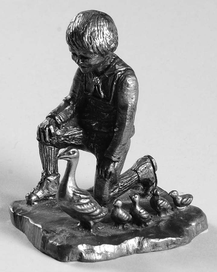 Century Park Groupings Boy With Ducks, Mike - No Box by Ricker Bartlett Casting Studio-1