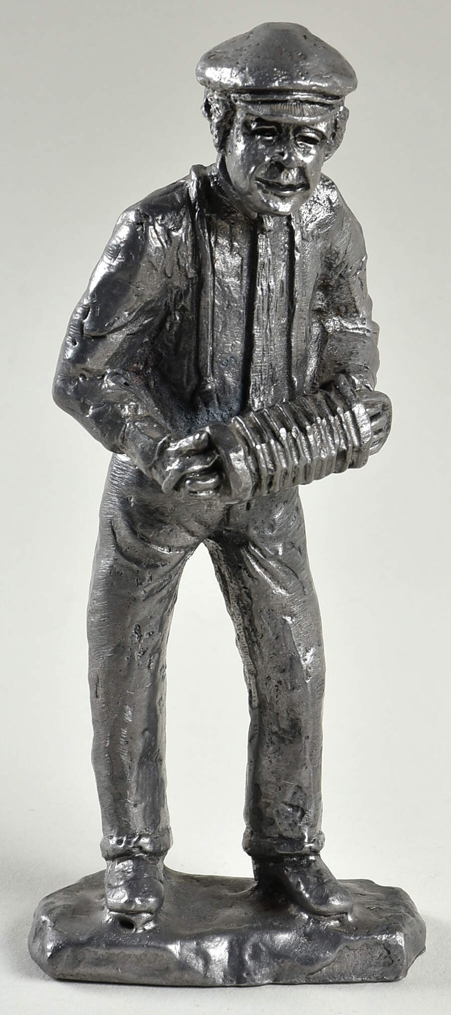 Pewter Figurines Man Playing Accordian - No Box by Ricker Bartlett Casting Studio-1