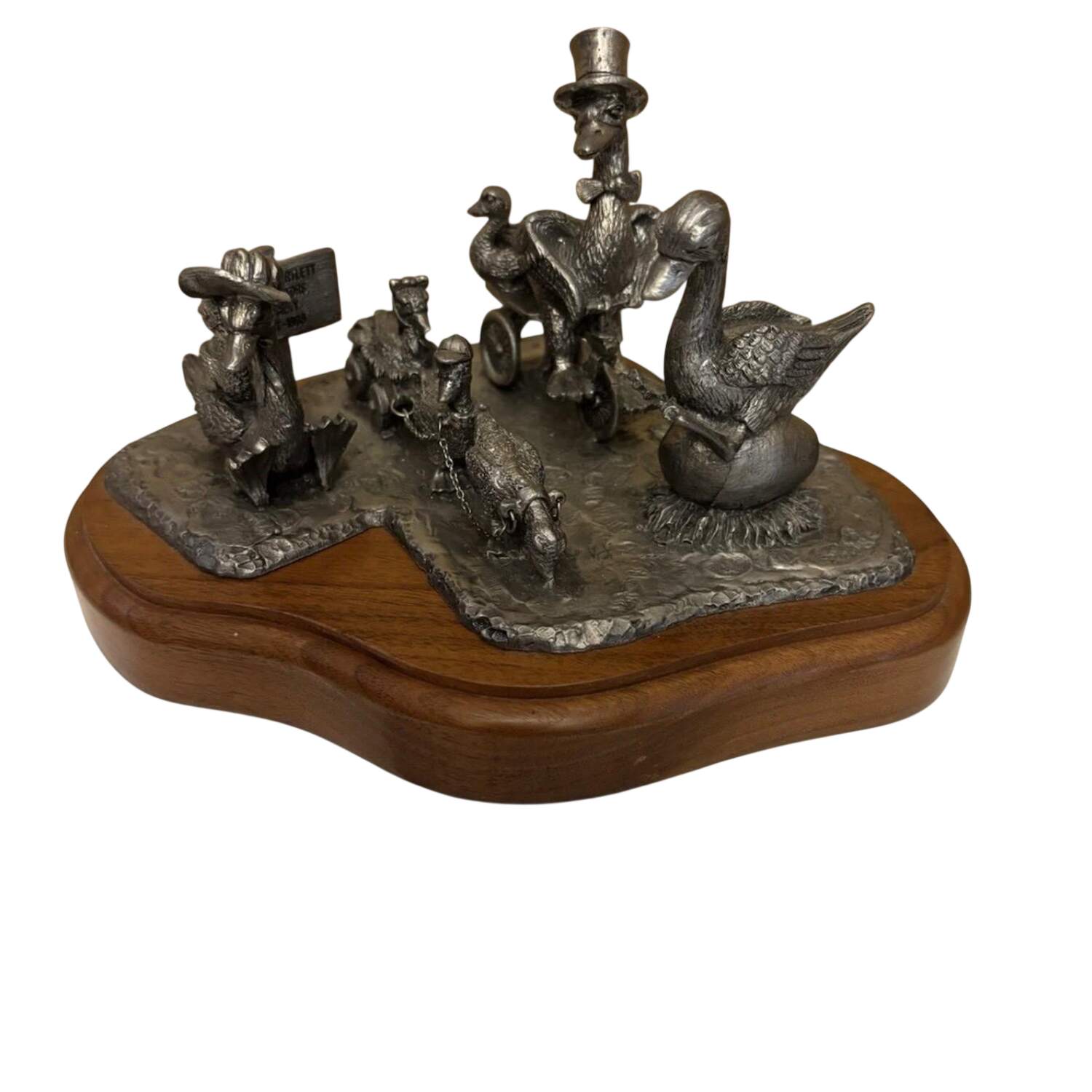 Pewter Figurines Full Vignette-Geese - No Box by Ricker Bartlett Casting Studio-1