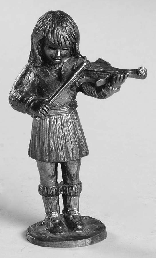 Pewter Figurines Bridgett, Violin - No Box by Ricker Bartlett Casting Studio-1