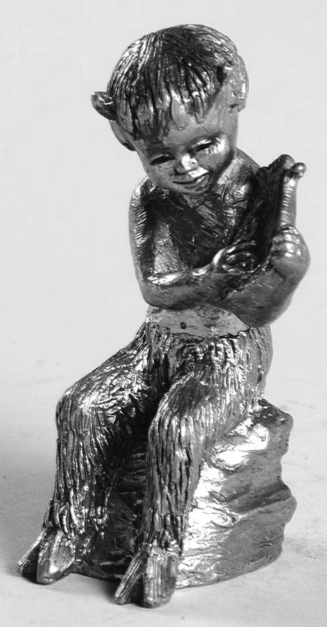 Pewter Figurines Pepper, Child/Animal - No Box by Ricker Bartlett Casting Studio-1