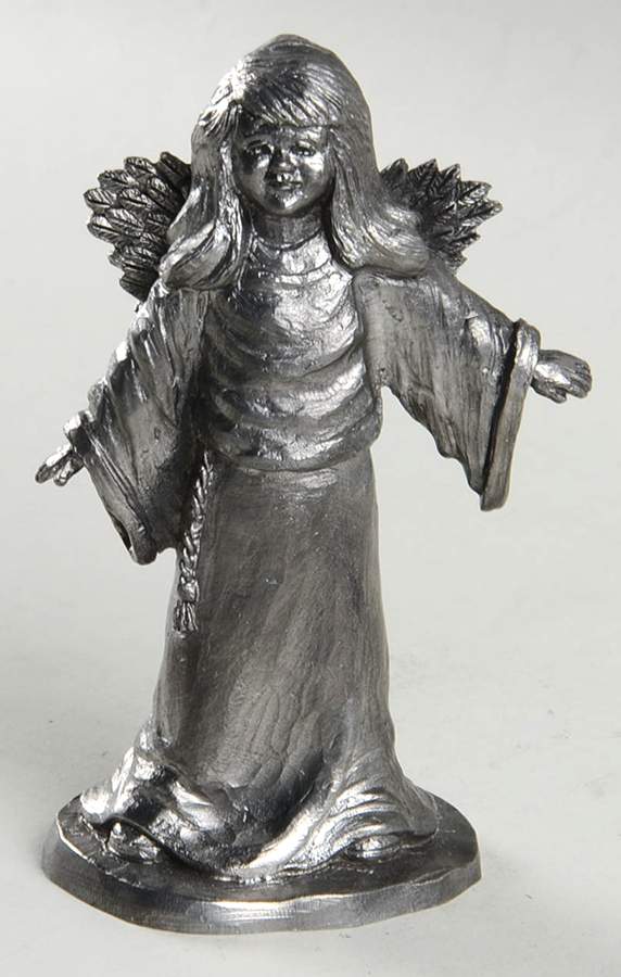 Pewter Figurines Girl Angel Halloween - No Box by Ricker Bartlett Casting Studio-1