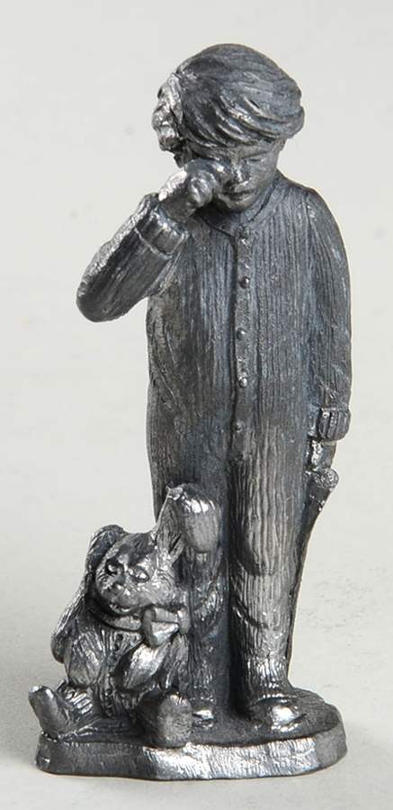 Pewter Figurines Gift Of Love Christmas 1990 - No Box by Ricker Bartlett Casting Studio-1