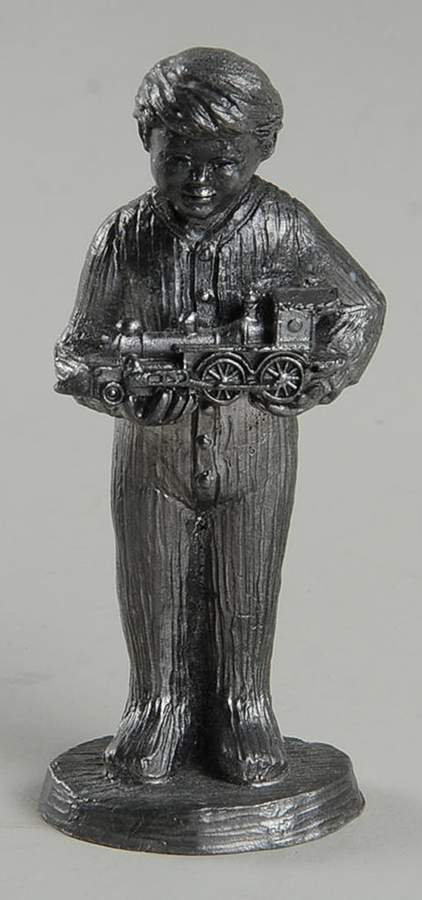 Pewter Figurines Gift Of Love Christmas 1992 - No Box by Ricker Bartlett Casting Studio-1