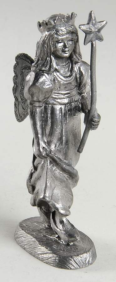 Pewter Figurines Amanda,Fairy With Wand - No Box by Ricker Bartlett Casting Studio-1