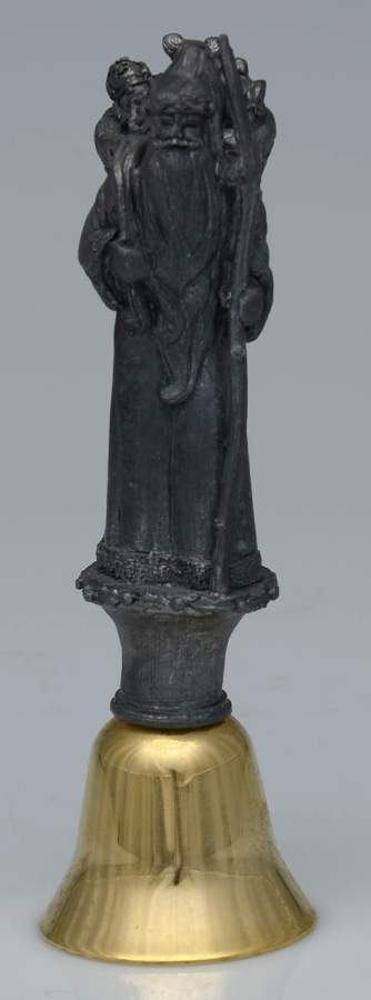 Pewter Figurines Bell - Santa With Toys - No Box by Ricker Bartlett Casting Studio-1