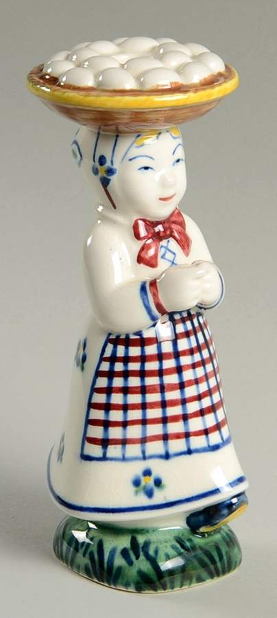 Childerns Welfare Girl With Eggs-Candleholder - Boxed by Royal Copenhagen-1