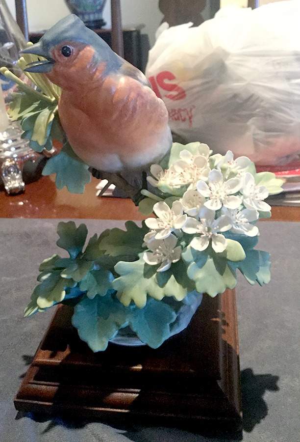 Doughty British Birds Cock-Chaffinch And May - Boxed by Royal Worcester-1