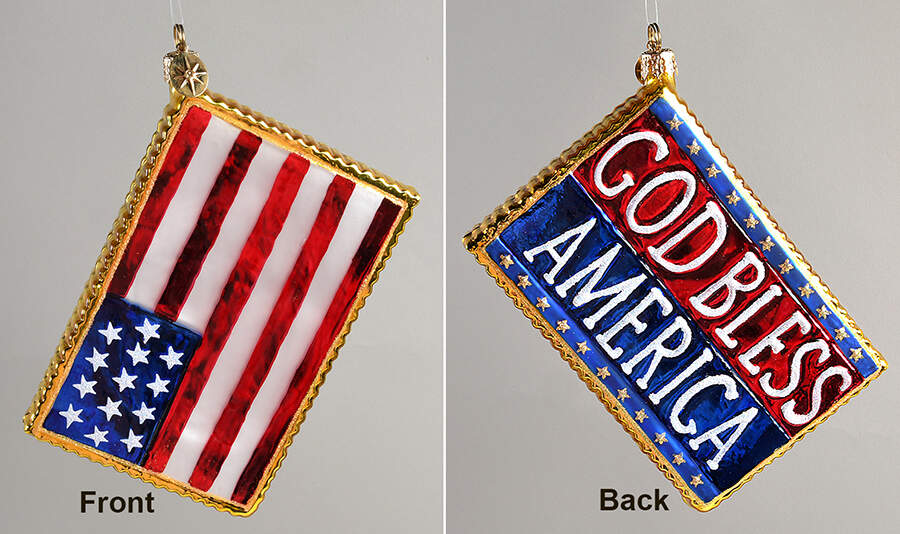 Tribute To America God Bless America - Boxed by Christopher Radko-1