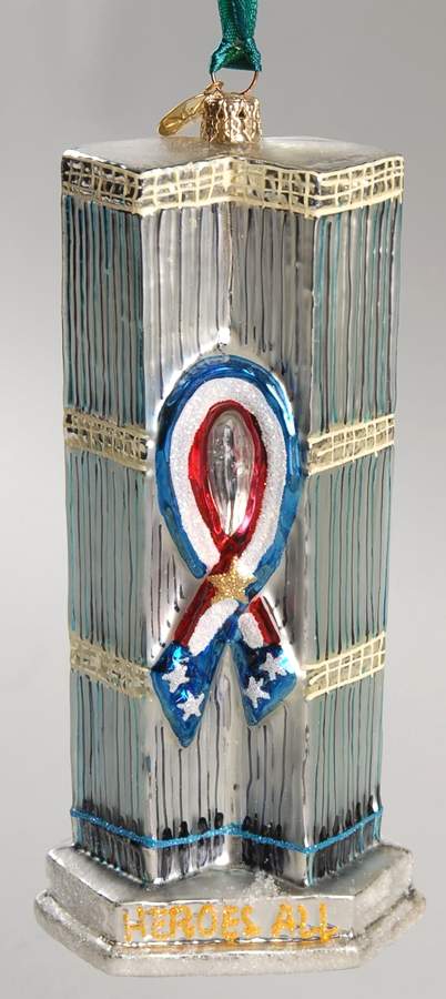 Tribute To America Heroes All-Twin Towers Fund - With Box by Christopher Radko-1
