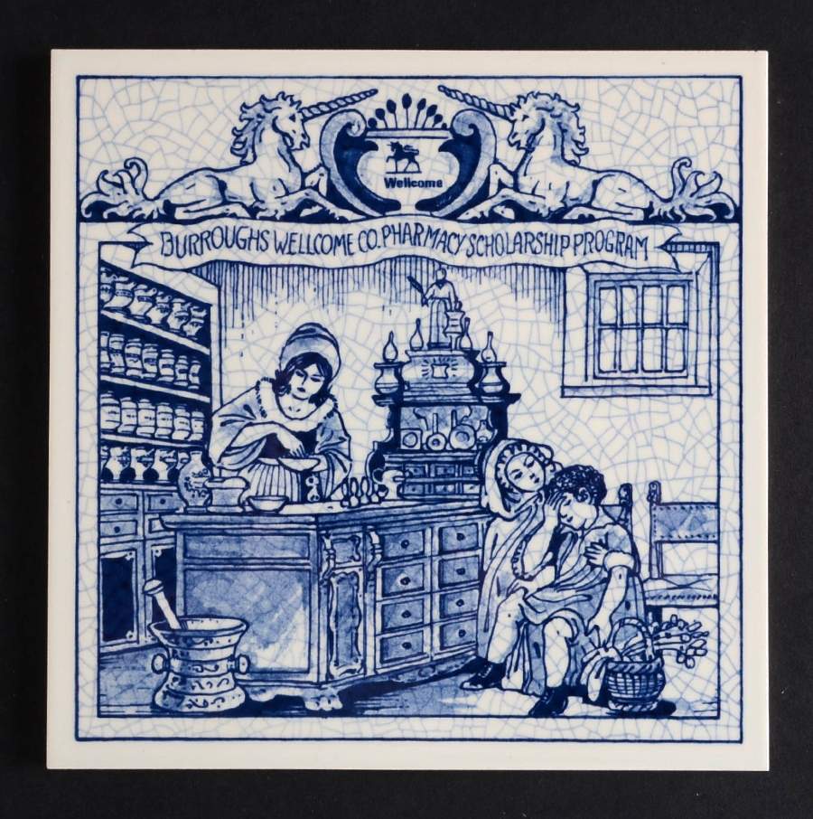 Apothecary Tiles Women Pharmacists - Boxed by Royal Delft-1