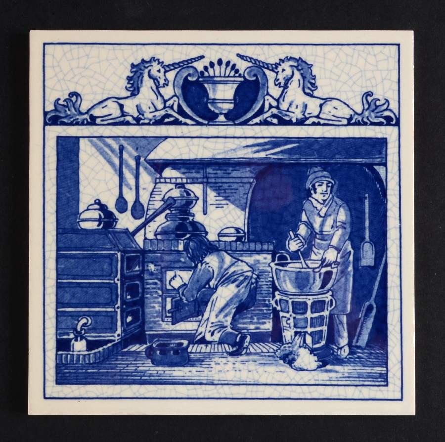 Apothecary Tiles The Pharmacist's Laboratory - Boxed by Royal Delft-1