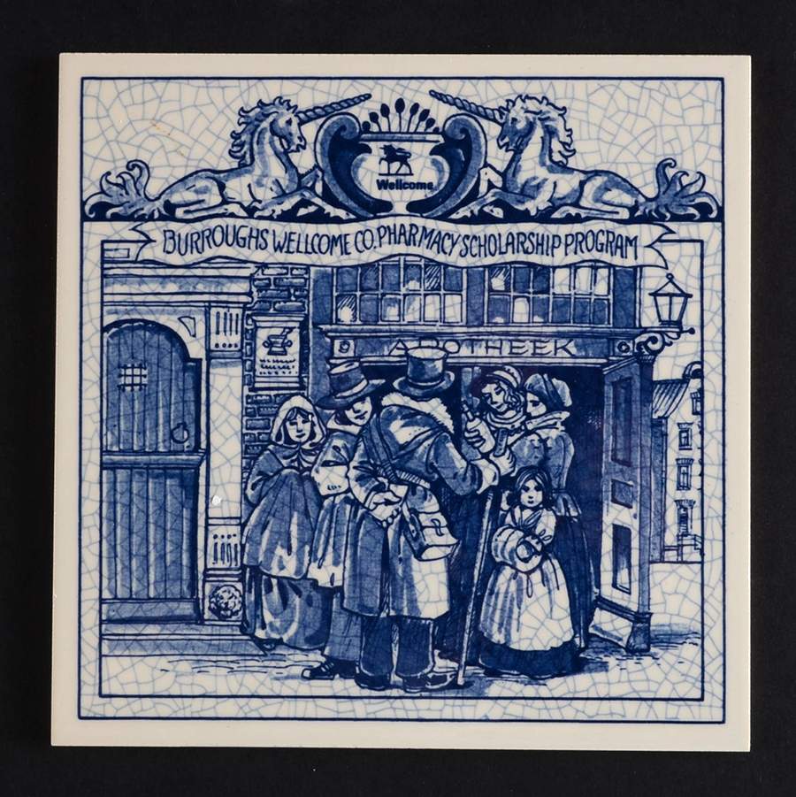 Apothecary Tiles Apothecary Shop-Social Gathering Place - Boxed by Royal Delft-1