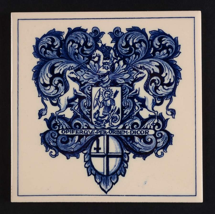 Apothecary Tiles Apollo-God Of Healing - No Box by Royal Delft-1