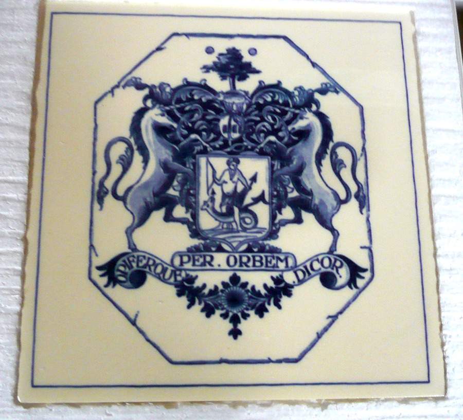 Apothecary Tiles Chelsea Physic Garden - Boxed by Royal Delft-1
