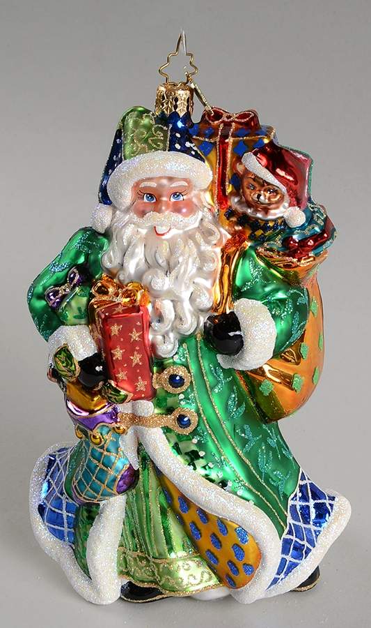 25th Anniversary Santa Collection Belle Court Blue - Boxed by Christopher Radko-1