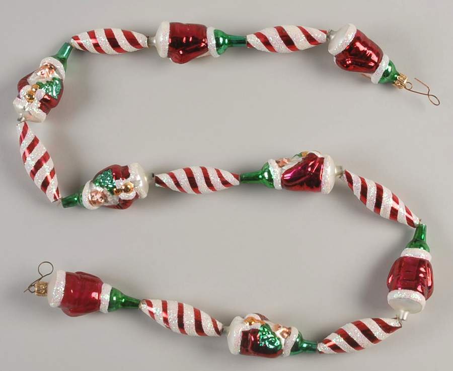Garlands Santa Swirl Garland - Boxed by Christopher Radko-1