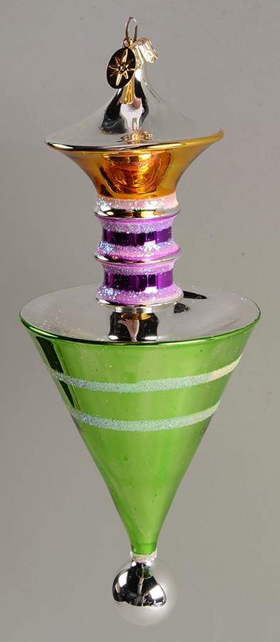 15th Anniversary Collection Future Streamlined-Green - No Box by Christopher Radko-1