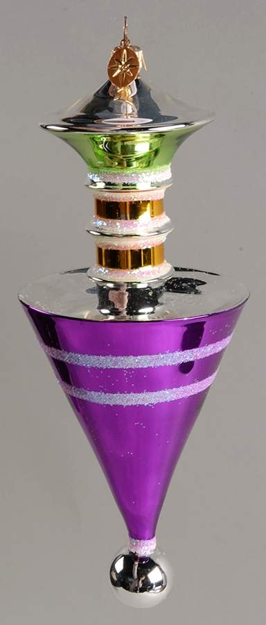 15th Anniversary Collection Future Streamlined-Purple - No Box by Christopher Radko-1
